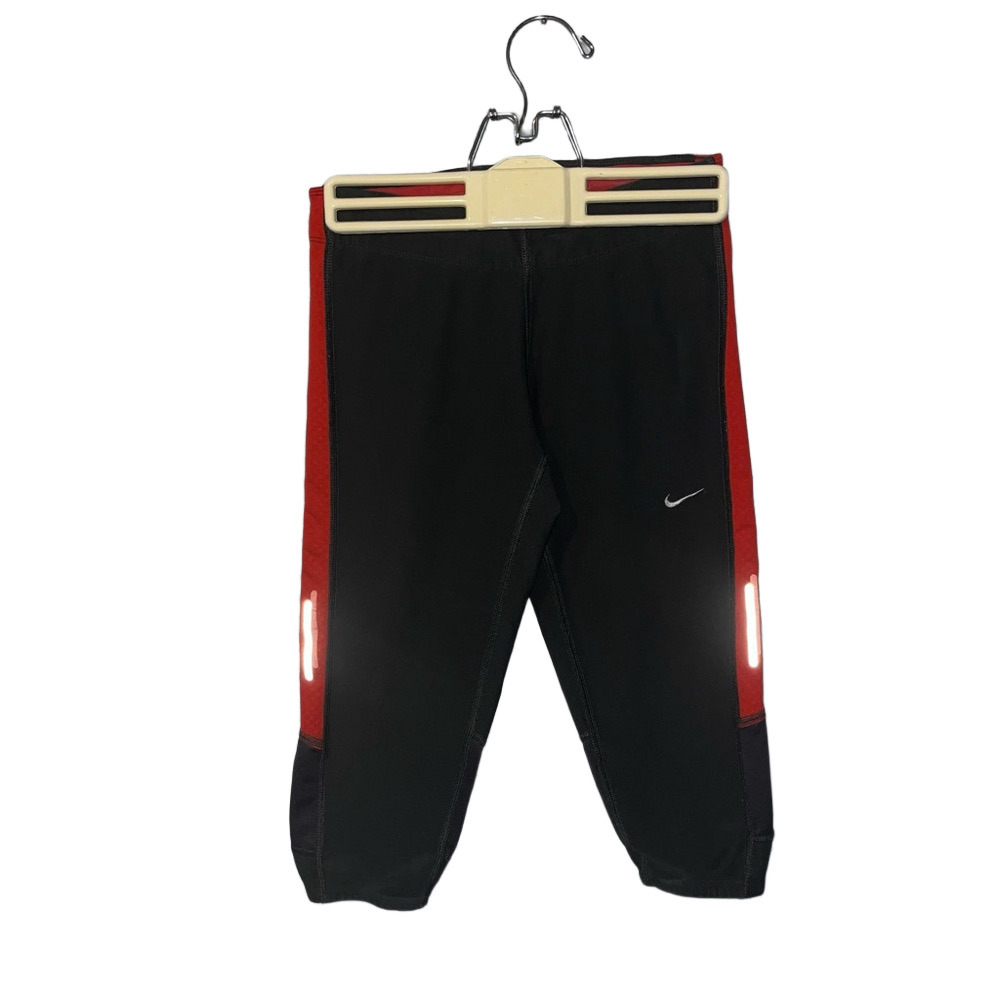 Women’s Nike Dri fit workout athletic cropped pants Red Dark Gray Black  size XS